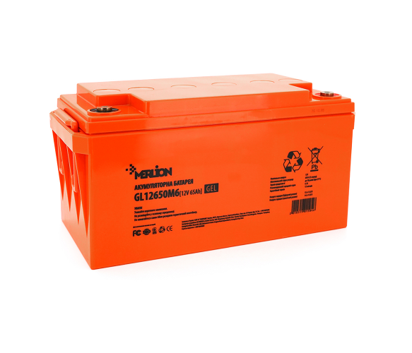 Акумулятор гелевий MERLION GL12650M6 GEL 12 V 65 Ah (12138160)